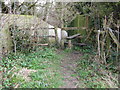 Old stile and squeeze posts at Plumpton