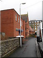 Approaching Holy Trinity, Worthing from Gratwicke Road