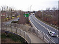 West from the footbridge