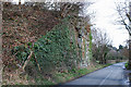 Remains of railway bridge near Trawscoed