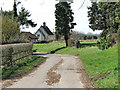 View west along Church Lane