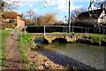 Footpath alongside Letcombe Brook