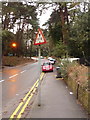 Bournemouth: redundant height warning sign in Meyrick Park