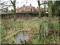 Houses by the crossroads in Burston