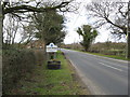 Acton Bridge road and boundary site