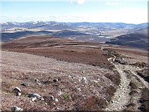 NO4378 : Road up Cairn Caidloch by Richard Webb