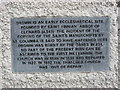 O0289 : Plaque at old graveyard, Dromin by Kieran Campbell