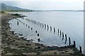 NS4074 : Posts on the shore by Lairich Rig