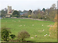 Distant view of St John