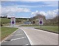 Slip road junction, on the A30, near Patteson