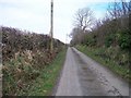 The straight section of road between Tainewyddion and Ty