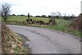 Sharp bend in the Cadair Elwa road