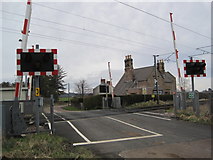 NU0937 : Smeafield Level Crossing by Les Hull