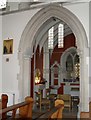 Entrance to a chapel within Our Lady of England, Storrington