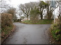 A fork in the road, Upper Ochrwyth