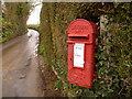 SY4699 : Netherbury: postbox № DT6 114, Whitecross by Chris Downer