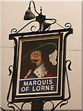SY5195 : Nettlecombe: Marquis of Lorne pub sign by Chris Downer