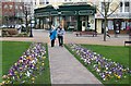 Floral display in Mostyn Street