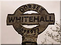 SY5997 : Tollerford: detail of Whitehall finger-post by Chris Downer