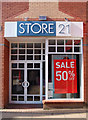 Daventry shopfronts: Store 21