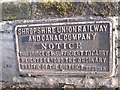 Notice on Tavern Bridge