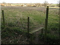 Stile and footpath junction near Horsemarsh Farm