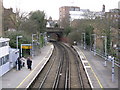 Maze Hill station, looking west