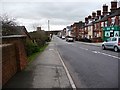 The main road in Shireoaks, from the canal bridge