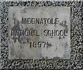 C1918 : Plaque, Meenatole National School by Kenneth  Allen