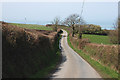 Minor road heading towards Llanon