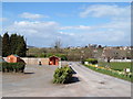 The entrance gates to Hutton garden centre