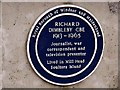 Blue Plaque on the bridge at Boulter