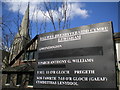 Sign at the Presbyterian Church of Wales, Lewisham Way SE4