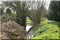 Uplowman: leat approaching Uplowman Cross