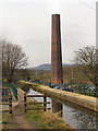 SD7912 : Burrs Mill Chimney by David Dixon