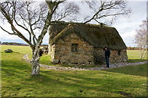 NH7444 : Leanach cottage, Culloden by Mike Pennington