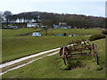 Machinery and track to Watford Farm