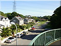 Blacksmiths Way viewed from Coedkernew Footbridge