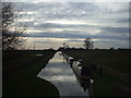 Narrowboats moored for the night, Shebdon