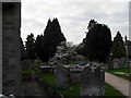 Spring in the churchyard at St Mary, Easebourne