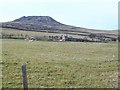 The ruins of Tyddyn Hir below Pen-y-gaer hill