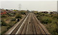 South Wales main railway line heading northeast, Rumney, Cardiff