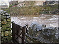 Gate giving access to the beck, Brough