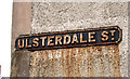 Ulsterdale Street sign, Belfast