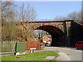 Railway bridge over the A610 at Ambergate