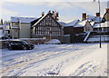 Ruthin in the snow - Crown House