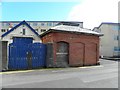 Brick building near Ramore Head