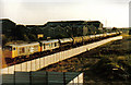 Oil train approaching Nottingham, 1990