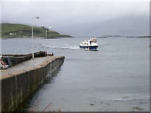 NM9045 : The ferry from Lismore approaching the jetty at Port Appin by Elliott Simpson