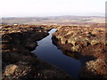NJ3522 : Boggy pool north-east of summit of Hill of Three Stones in the Cabrach by ian shiell